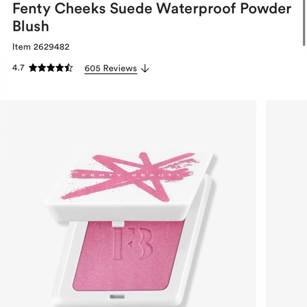 Fenty Beauty Cheeks Suede Powder Blush in Pink and Black